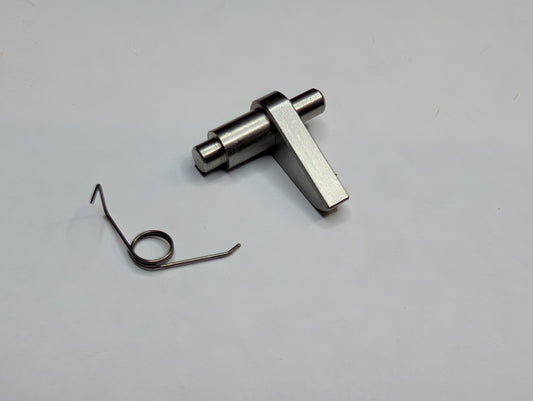Anti-reverse latch and spring (V2 - Stainless steel)